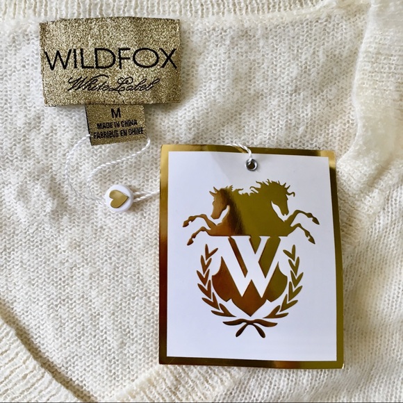 Wildfox It Could Happen Skyline Sequin Sweater M - Picture 5 of 7